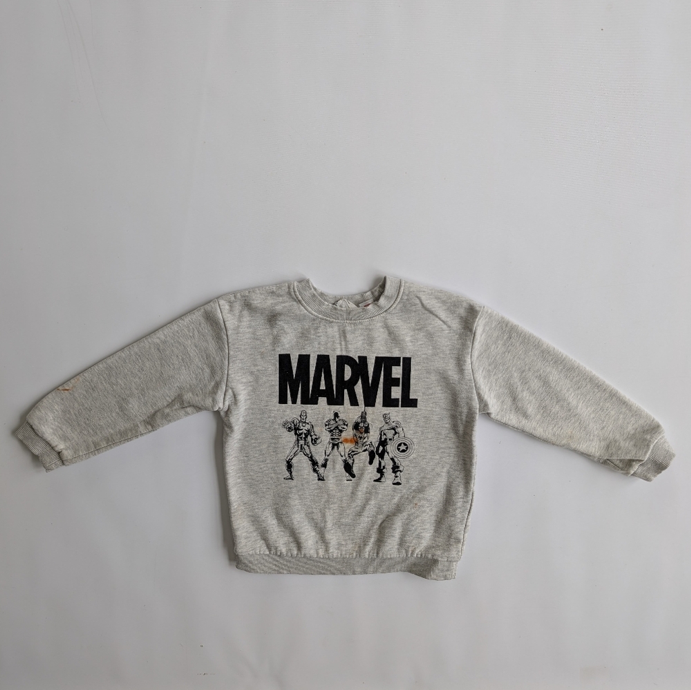 Marvel Kids Light Gray Marvel Sweatshirt